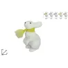 Królik z szalikiem różne kolory 42 cm