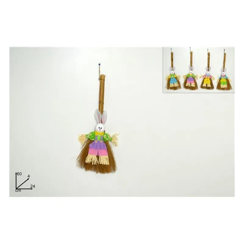 Conejo con escoba colores variados