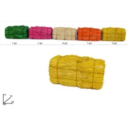 Raffia bála válogatott színek