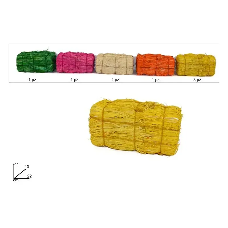 Bale av Raffia olika färger