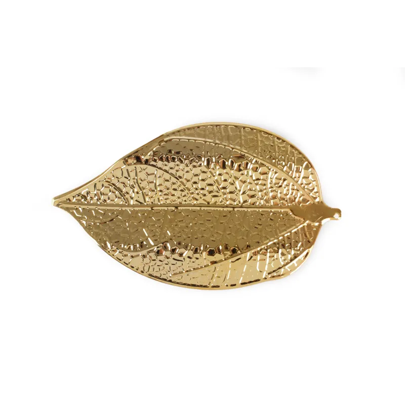 Folha de metal dourado 12pcs 14x8cm.