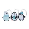 Pinguins pendurados em 12 de dezembro. 6x6cm
