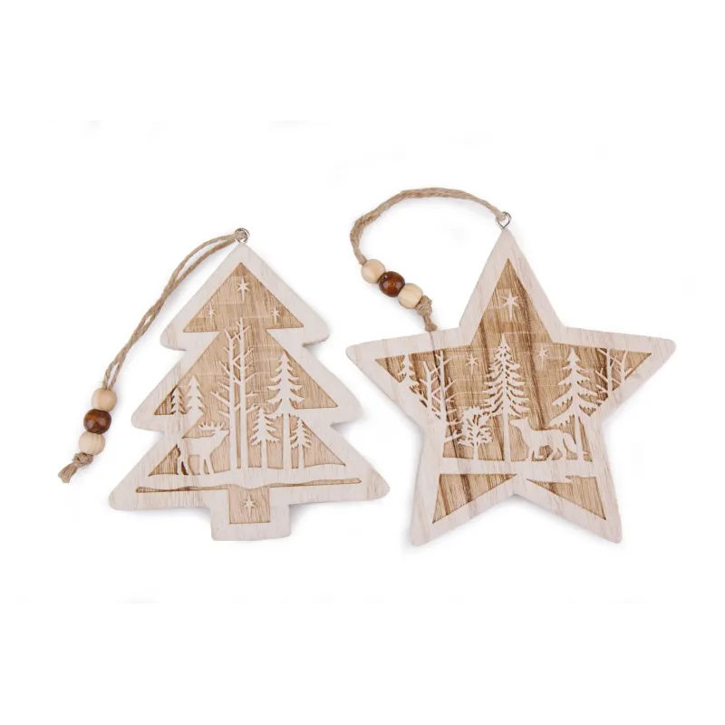 Dec. de Append. Madeira 2pcs dis. b.co 12x11