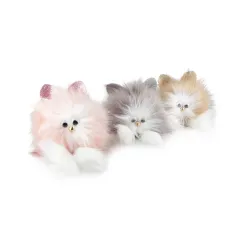 Peluche de gatito 3 col. surtido.