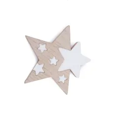 Wood Stars/B.co diam. 19cm 2pcs.