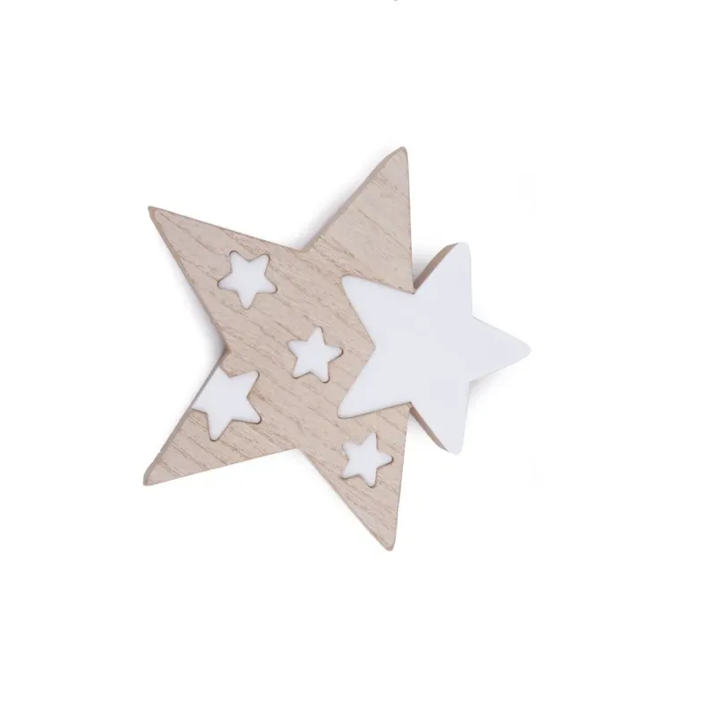 Wood Stars/B.co Durchm. 19cm 2Stk.