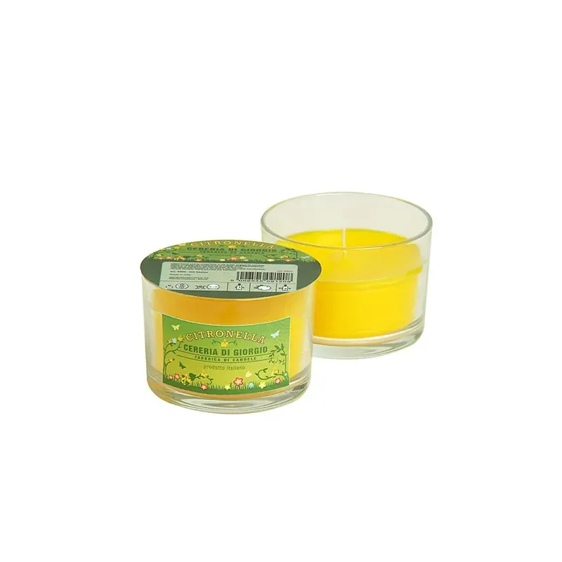 Cire de citronnelle sur verre