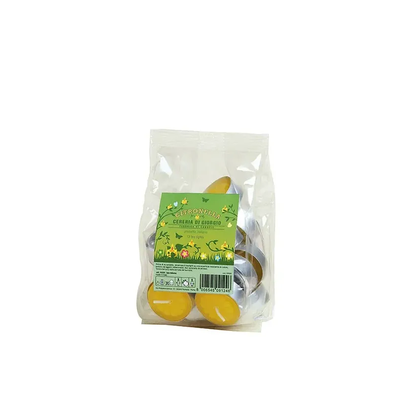12 Tealight alla Citronella
