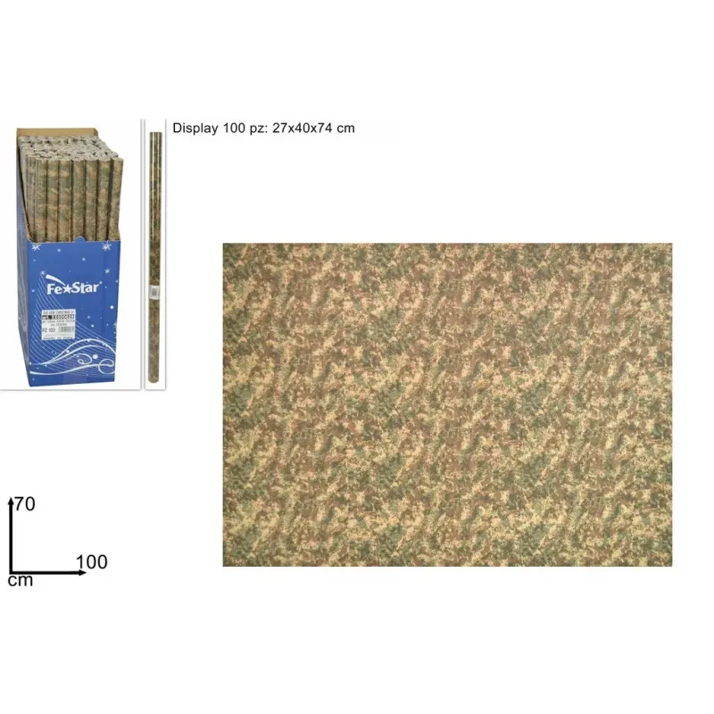 Bedrukte steenpapier rol 70x100 cm