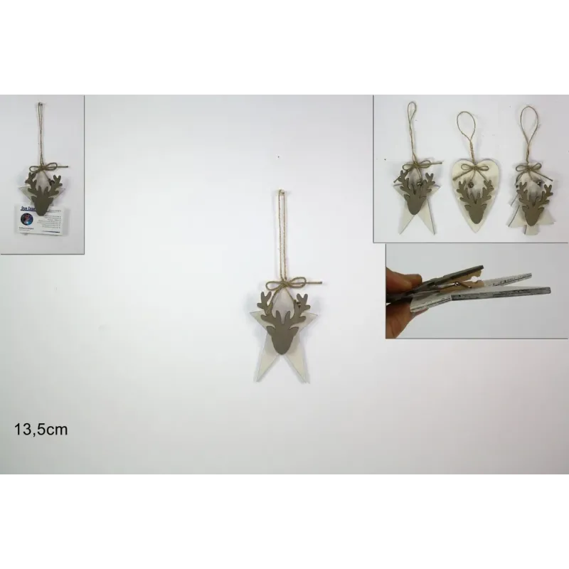 Rentier Deko mit Wäscheklammer 13,5Cm