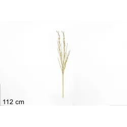 Stelo di 44 Rami Glitterati  112 Cm H.Stelo decorativo per