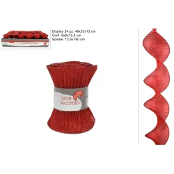 Spiral tyg dekoration 12,5x180cm