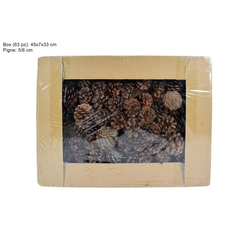 Natural Pine Cones cm 5/6 pack of 63pcs