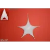 Star Pendant in White Fabric cm 65 h