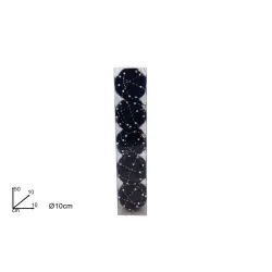 Boules de Noël bleues cm 10 Paquet de 5 pièces