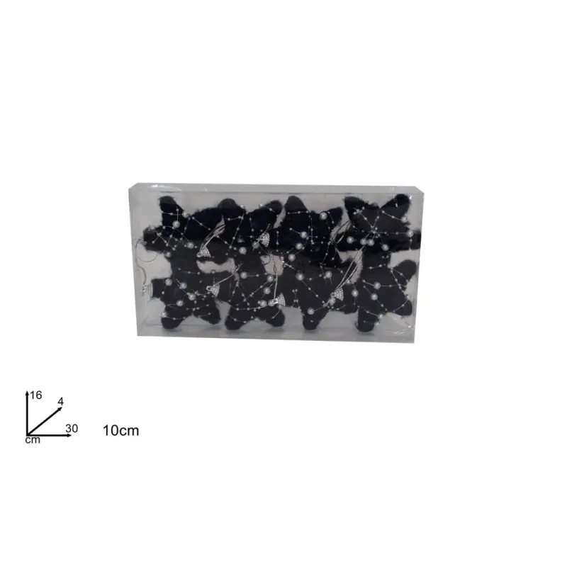 Blue Stars Christmas Decoration cm 10 Pieces 8