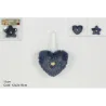 Appendino Blu con Perline Stella/ Cuore cm 11 H