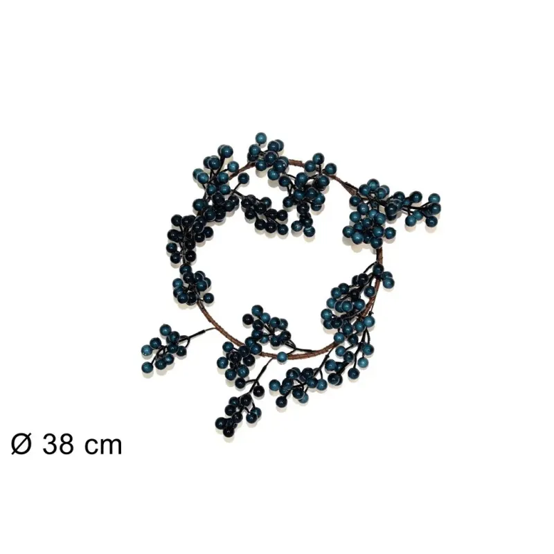 Κυκλική Διακόσμηση με Blue Berries cm 38 Circumconf.