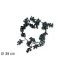 Decoro Circolare con Bacche Blu cm 38 Circonf.