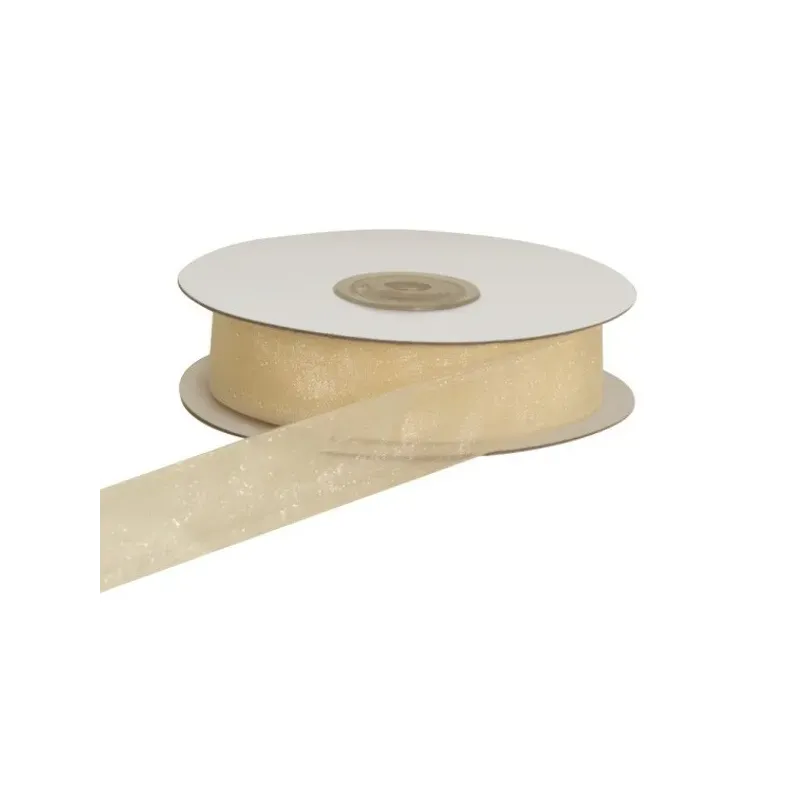 Organza fabric ribbon edged