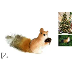 Ardilla con Cono de Pino 18 cm