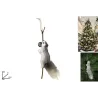 Ekorre med hängande gren 30 cm