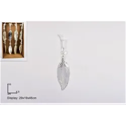 12 Feuilles Métalliques 16 cm Or et Argent