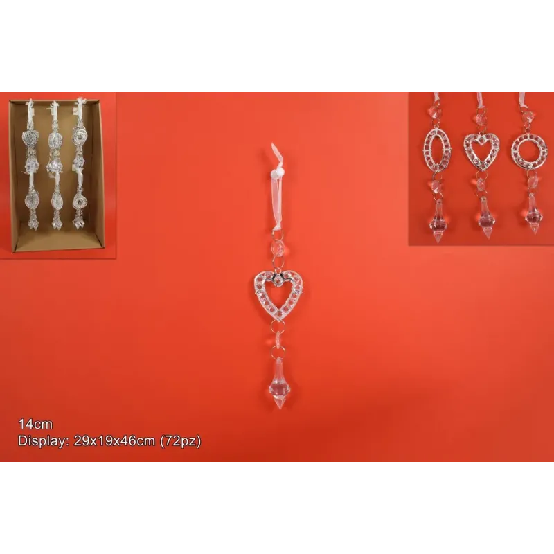 Dekoration mit Anhänger 14 cm