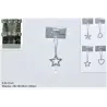 Decorazione da Appendere con Strass  11 cm