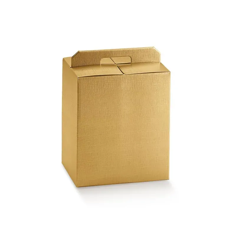 Panettone Box och Gold Silk Bottle