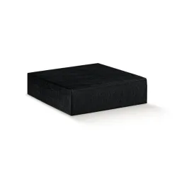 Caja para 4 botellas planas en cartón resistente varios colores para bares, vinotecas y eventos corporativos