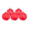 Glass Christmas balls in various colors diameter 60 mm. 36 pcs.