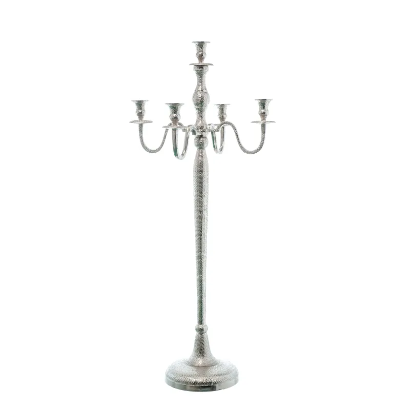 Candélabre en métal cm 100 5 bras