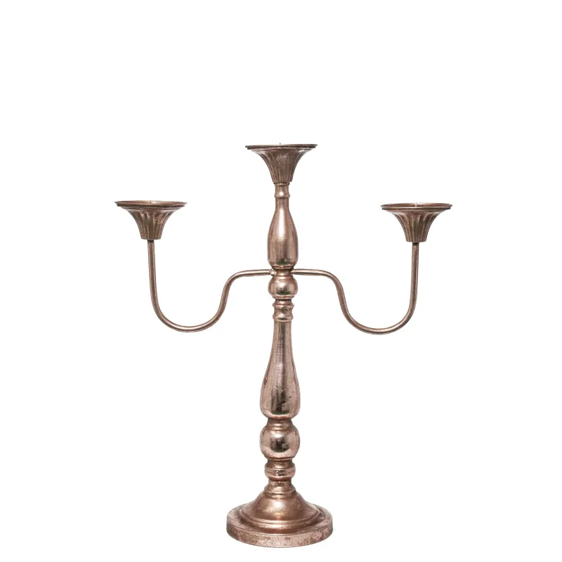 Candelabro de Metal 3 Llamas