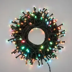 Festoon 200 LED 20mt gekleurd