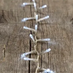 Festoon 720 MiniLED 15mt bílý světlo transparentní kabel