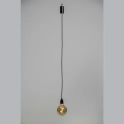 glass/gold lamp D20X30cm