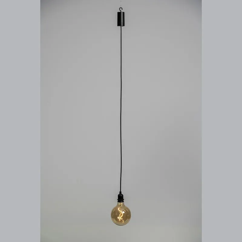 lámpara de vidrio/oro D20X30cm