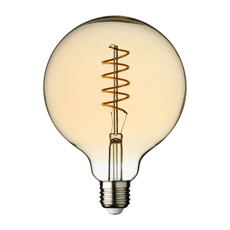 Arany üveg lámpa 4W G230V-D125xH160mm