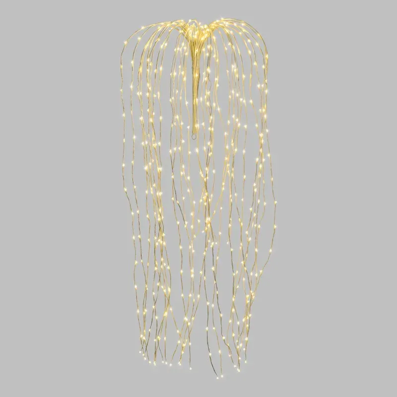 Branche tombante blanche H 120cm 480 MicroLED