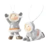 Eskimo Pendant Decoration 4x8cm assorted