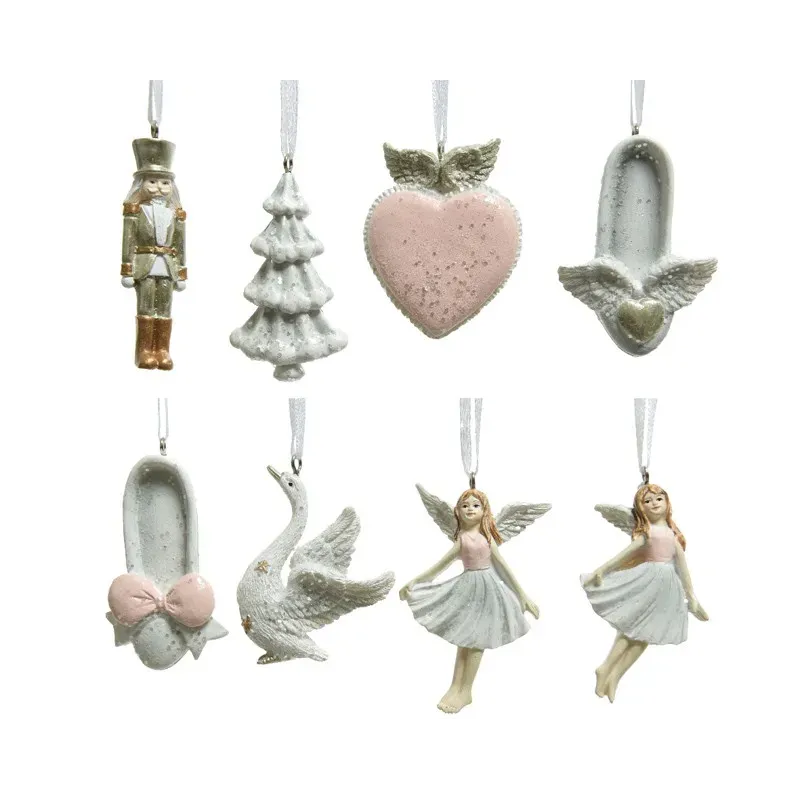 Pendant Decoration 8 assorted figures 6.5cm