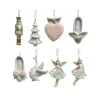 Pendant Decoration 8 assorted figures 6.5cm