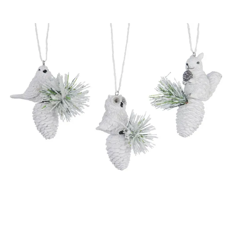 Forest Animals Hanger Decoratie 6x10cm assorti