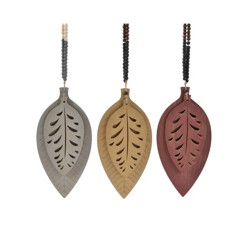 Houten Decoratie in de vorm van een Blad diverse kleuren 15x53cm