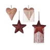 Decori Pendenti Cuori e Stelle 17cm