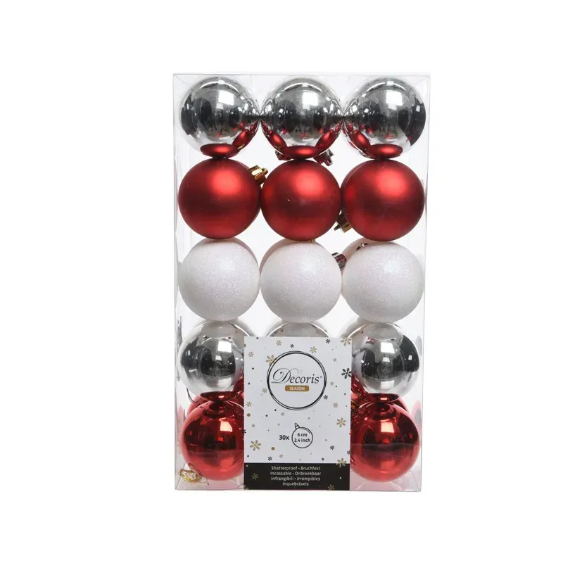 MIX Kleur - Rood/Wit/Zilver