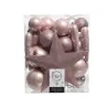 Palline infrangibili mm. 40 e 80. 33 pezzi con puntale in vari colori