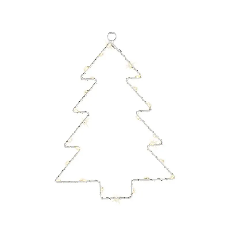 Afmeting kerstboom - 19x26cm 25 LEDs