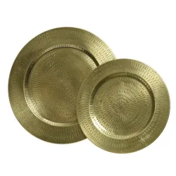 Engraved Gold Plate D30cm